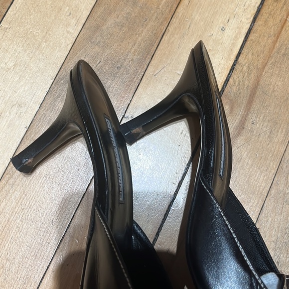 Charles David Black Buckle Kitten Heels Sz 8B - Picture 5 of 5